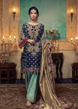 Bridal Chiffon Fully Embroidery Dress with Mysoore Embroidery Dupatta