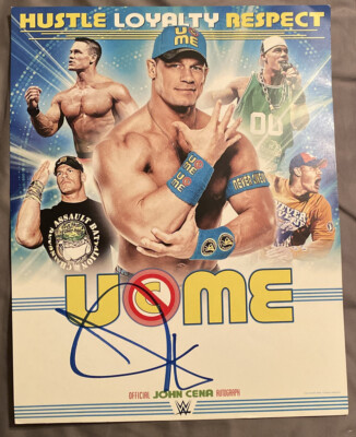 John Cena Signed 11x14 Photo U Can't C Me Auto WWE Official