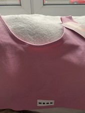 Misguided Rosa Cropped Sport BH Neu Mit Etikett - Größe 20