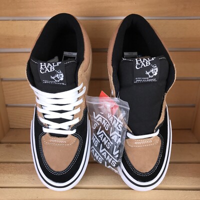 Vans Half Cab Pro Skate Shoes - Camel/Black 7.5