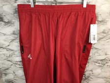 NWT ADIDAS Women s WOVEN Red PANTS 735PW SIZE L Large 55 H
