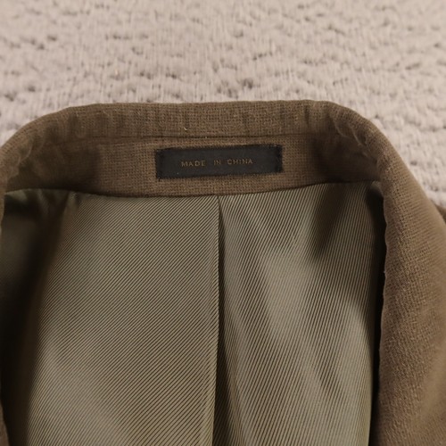 Andrew Fezza Jacket 2XL Brown Beige End on End Polyester Blazer Sport Coat 52R - Picture 3 of 14