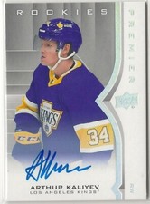 2020-21 Upper Deck Premier Autographs Rookie Silver Spectrum #98 Arthur Kaliyev