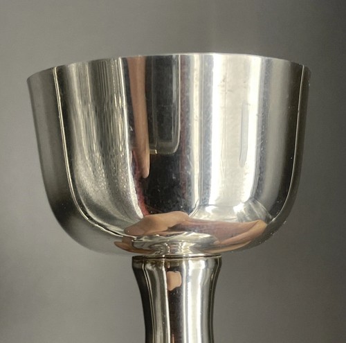 Sterling Silver Double Jigger Shot Glass Barware Mid Century Modern B&M - Picture 9 of 11