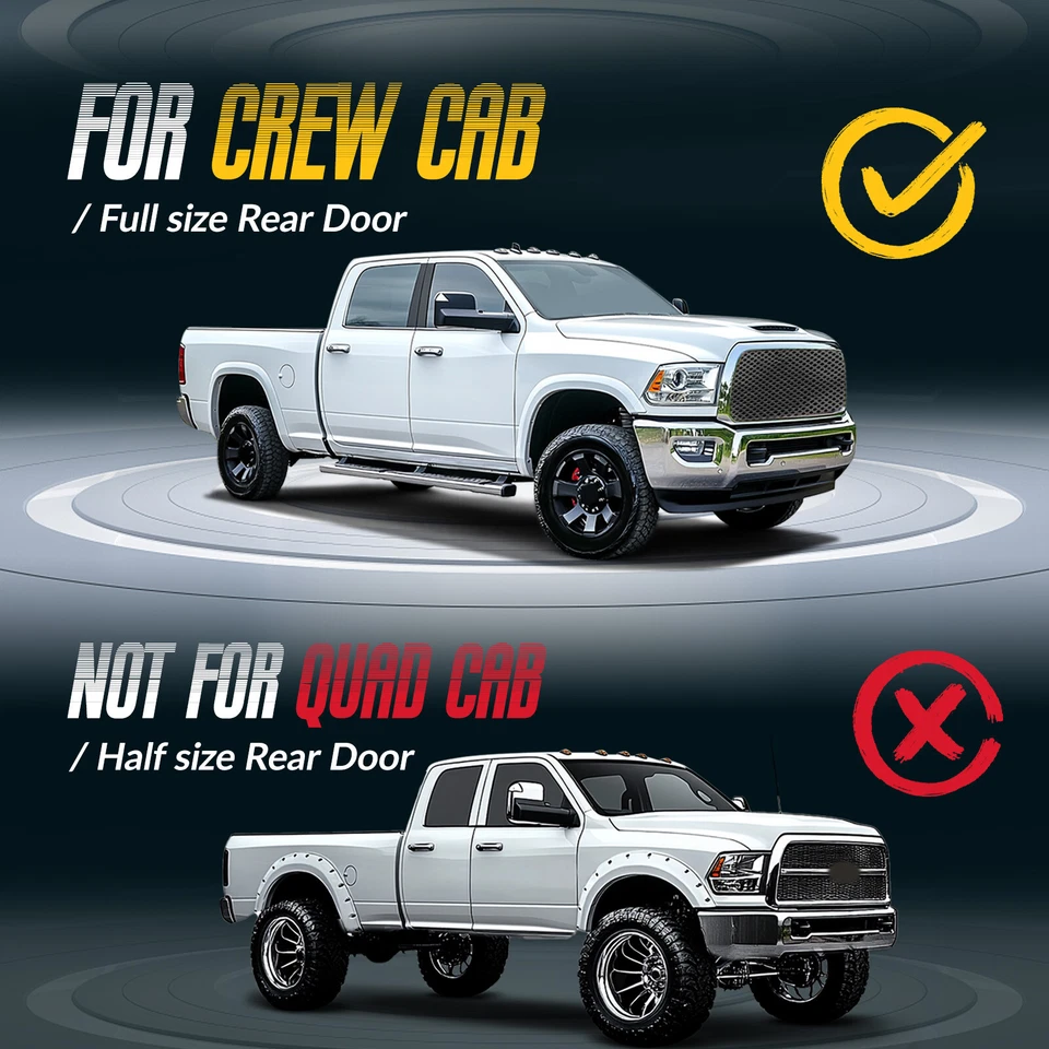 Rear Right Dark Door Window Glass For Dodge RAM 1500/2500/3500 Crew Cab 09-24 Foto 4 de 4