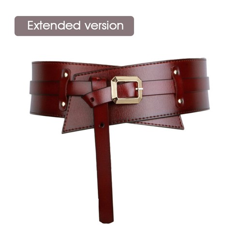 Damen Mode Echtleder Breites Korsett Gürtel Pin Schnalle Rindsleder Bund - Bild 22 von 32