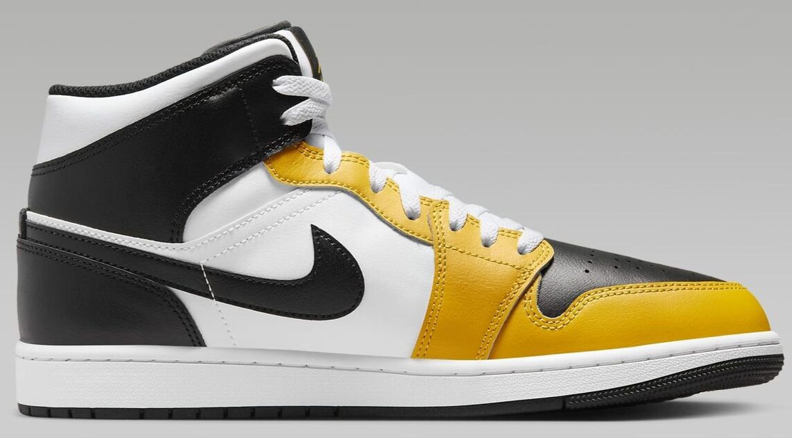 Air Jordan 1 Mid Yellow Ochre/White-Black Basketball DQ8426