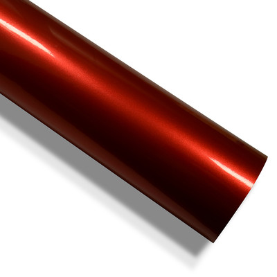 10,82 /m² Auto Folie glänzend Metallic Rot 9m x152cm Luftkanäle Car Wrapping
