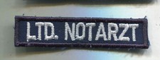 Schriftzug Ltd Notarzt 15 x 70mm mit Klett (Fa300)