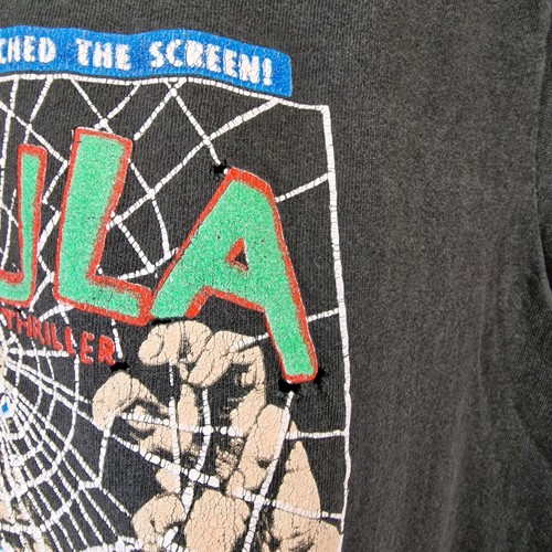 Vintage 1989 Dracula Horror Movie T Shirt Mens Medium Black MTI Bela Lugosi Tee - Picture 15 of 17