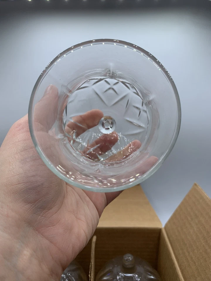 Conjunto de 4 porta-velas/votivas de vidro transparente para interiores de casa vintage decoração de furacão - Imagem 3 de 4