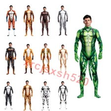 Animal Jumpsuit Cosplay Costumes Wolf Tiger Leopard 3D Bodysuit Halloween Party