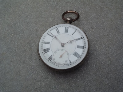 Antike Silber Taschenuhr mit Kompass