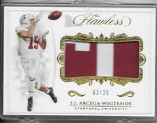 2019 Flawless Collegiate Gold Rookie Patch- J.J. Arcega Whiteside /25