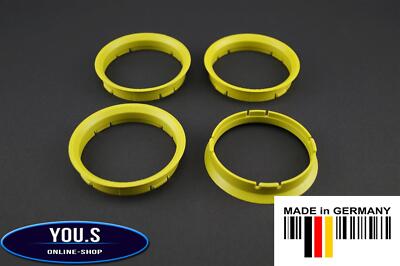 4 x Zentrierringe Distanzringe 70,0 - 66,1 mm für Alutec Anzio Rial Renault Z11