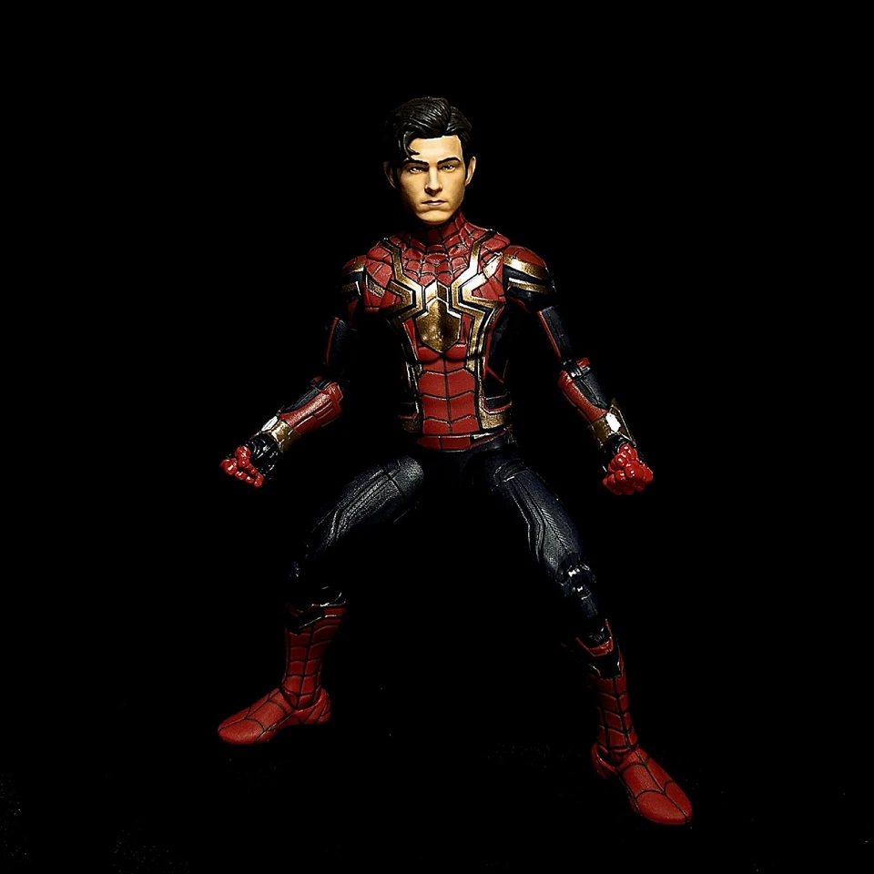 Cabezas desenmascaradas pintadas de Marvel Legends Spider Man. Holland Maguire Garfield Foto 4 de 4