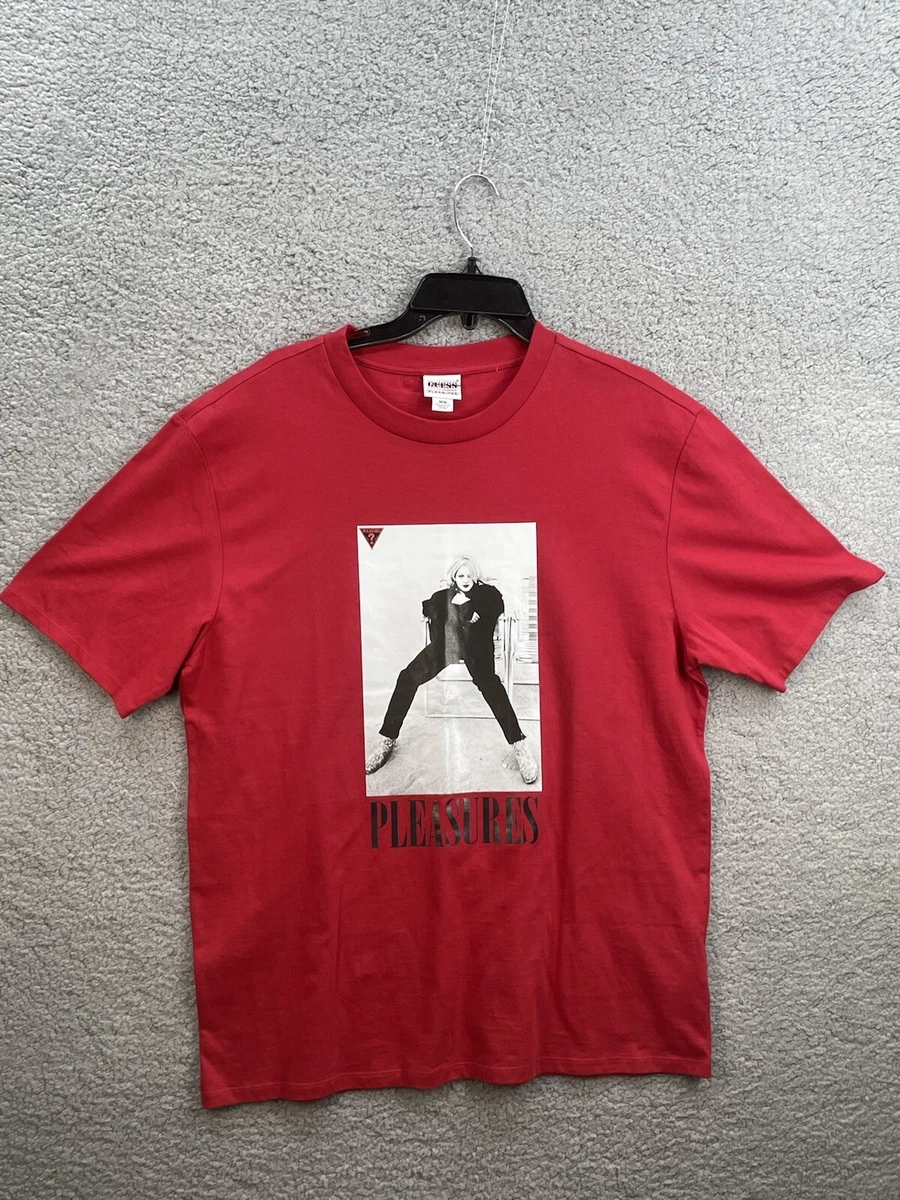 Urban Outffiters GUESS ORIGINALS X Pleasures Tee Mens T Shirt