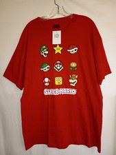 Super Mario Bros Retro Red T-Shirt Adult Size XL New With Tags