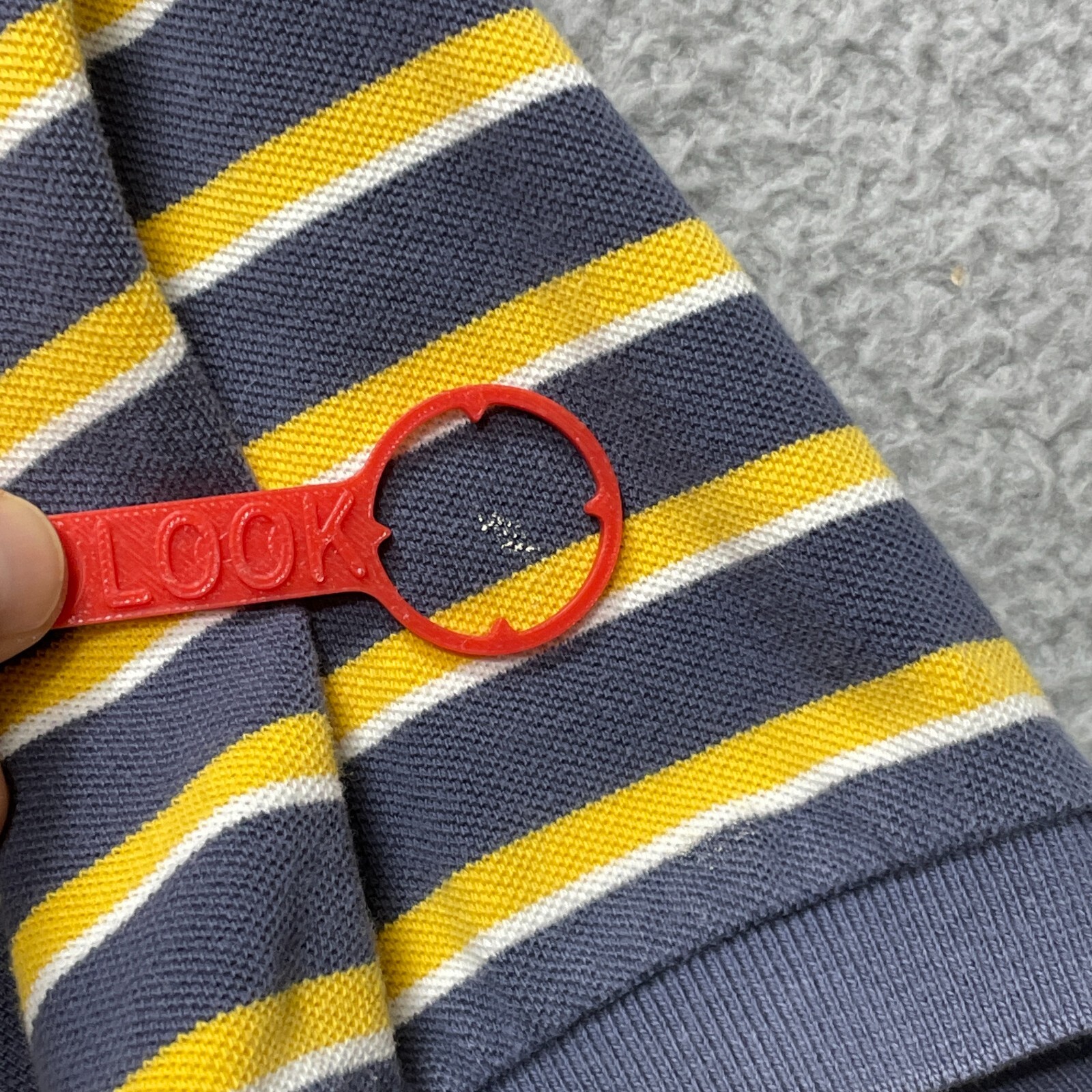 POLO RALPH LAUREN camicia uomo L giallo navy righe pony logo cotone tasca classica