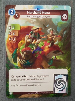 Altered TCG Karte FR - Axiom - Rare Händler Muna BTG-100-F Neu