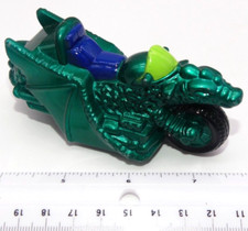 1994 Cyber Cycles Green Motorcycle Pull-Back Wendy's Kids Toy