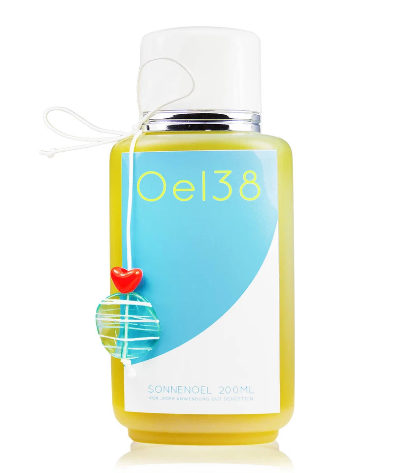 (100ml/11,75€)Oel38 Sonnenöl🌴Olivenöl+Zitrone, Suntan Oil,bräunt schnell,vegan