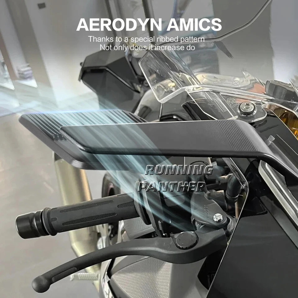 For BMW S1000RR 2019-2025 New Rearview Mirrors with LED Adjustable Wing Mirror - Image 2 of 4