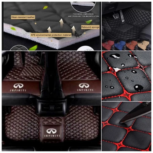Fit for INFINITI Q50 Q50-Hybrid Q60 Q70 Car Floor Mats Custom Auto Carpets Rugs - Imagen 35 de 37