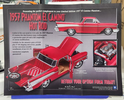 Danbury Mint 1957 Chevrolet Phantom El Camino Hot Rod 1:24 Diecast - BITTE LESEN - Bild 8 von 8