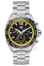 Tag Heuer Formula 1 Chronograph Black Yellow Quartz Watch Steel CAZ101AC.BA0842