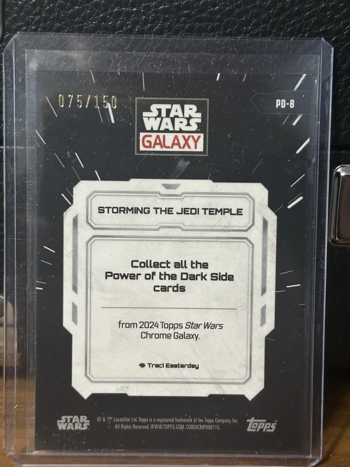 2024 Topps Cromo Star Wars Galaxia Asaltando el Templo Jedi Azul/150 #PD-8 Foto 2 de 2