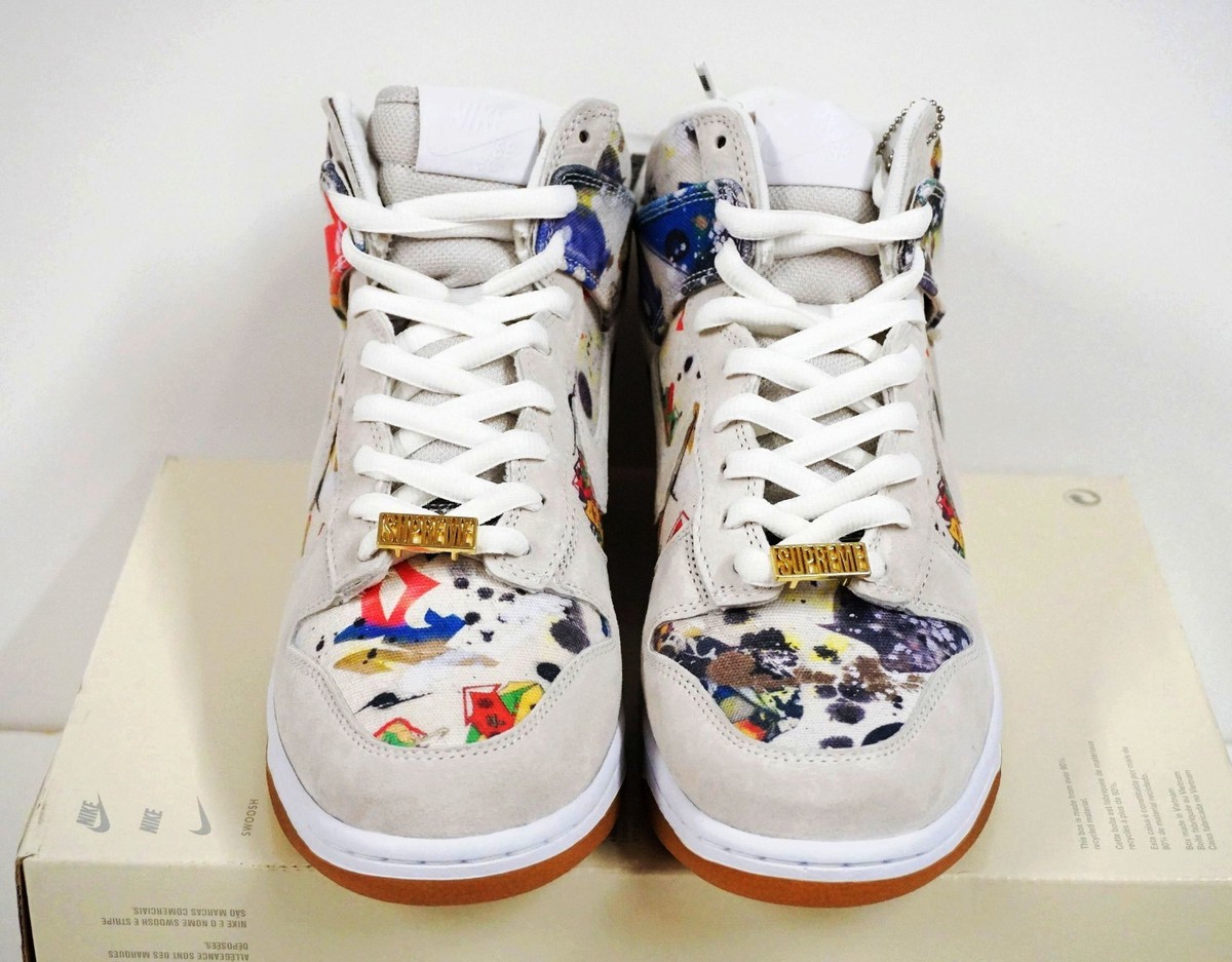 Nike X Supreme SB Dunk High OG QS Rammellzee Limited Edition Rare