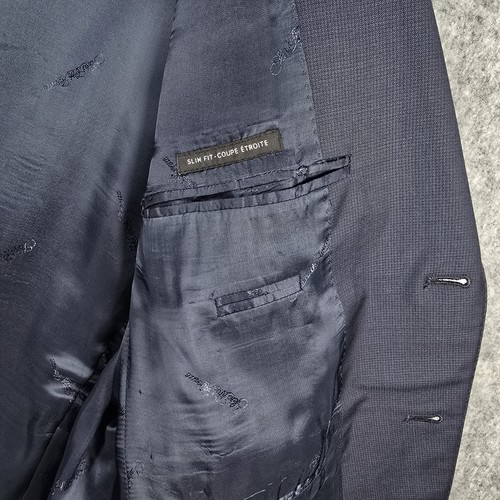 Ermenegildo Zegna Blazer Mens 42S Slim Fit Navy Blue Wool Saks 5 Traveller Italy - Picture 12 of 17