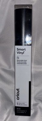 Cricut Smart Vinyl (13in x 3ft) Matte Black Removable Vinyl New in Box
