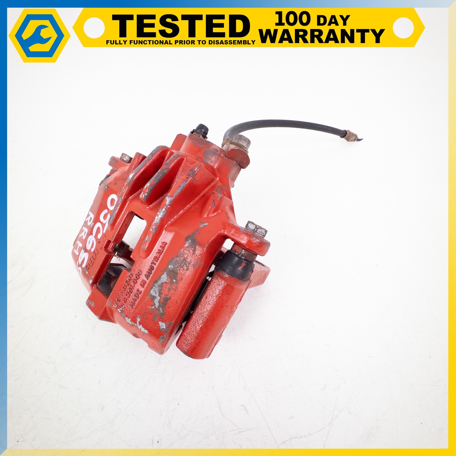 05-13 CHEVROLET CORVETTE C6 REAR RIGHT SIDE DISC BRAKE CALIPER RED OEM