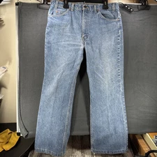 VTG Levis Jeans Mens 38x30 Blue 517 Bootcut Orange Tab 90s American Denim