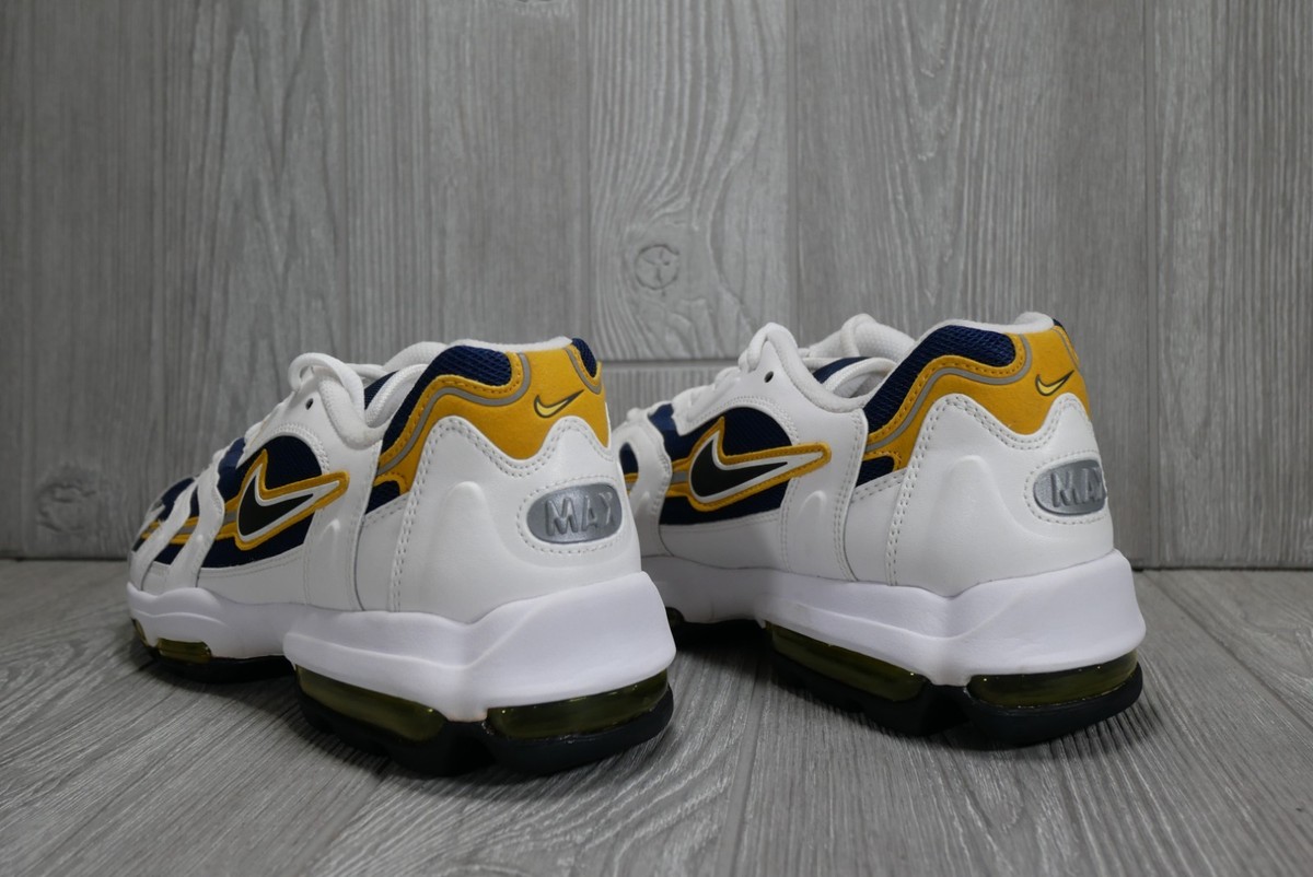 Nike Air Max ホワイト/イエロー New Nike Air Max 96 II Mens US 11 White Yellow Leather Shoes | eBay