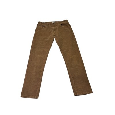 Todd Snyder Brown Corduroy Slim Fit Pants Men Size 32x28