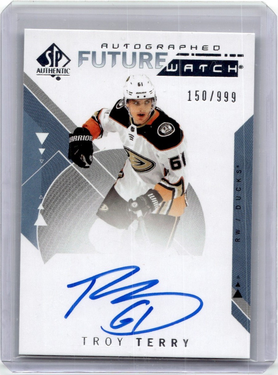 2018-19 SP Authentic Future Watch Autograph Rookie Troy Terry RC Auto /999