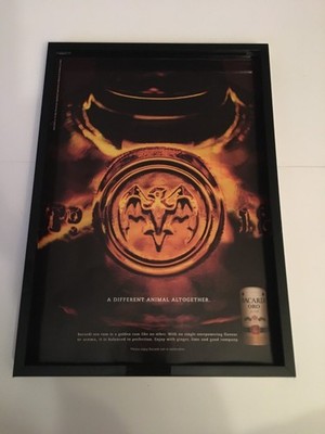 BACARDI ORO RUM - 2004 A4 gerahmte Originalwerbung