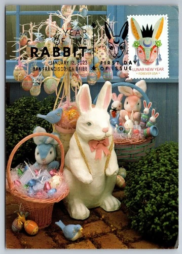 5744 Chinese Lunar New Year, Year of the Rabbit FDC Maxi Card w/Pictorial Cancel