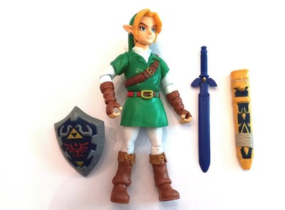 The Legend of Zelda Ocarina of Time Link Figure 4 Inch Loose - Unpainted Sword