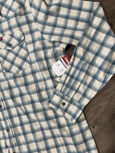 Camicia Wrangler slim fit tessuto manica lunga twill taglia XL nuova - Foto 3 di 4