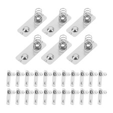 50Pcs Silver Aa Battery Replacement Springs Durable Spring Plates for Home Use