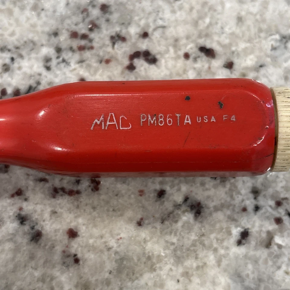 Mac Tools 1/4" Magnetic Driver Red Handle PM84A - Image 3 of 4
