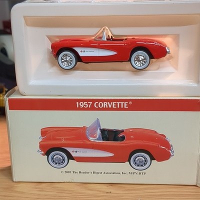 Reader's Digest Association 1957 Chevrolet Corvette Diecast Red/White 2001