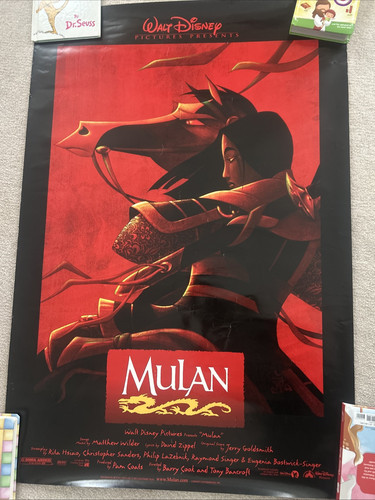 Mulan (1998) Original Double-Sided Rolled Disney Movie Poster Very Good Cond.