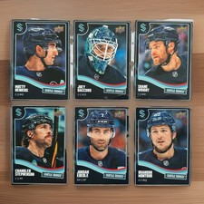 2025-26 Seattle Kraken Lot of 6 Cards Beniers, Daccord, Wright, Eberle, Montour