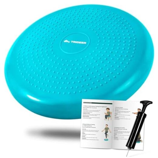Disco de equilibrio Wobble Cushion Core, asientos flexibles para 34 cm turquesa