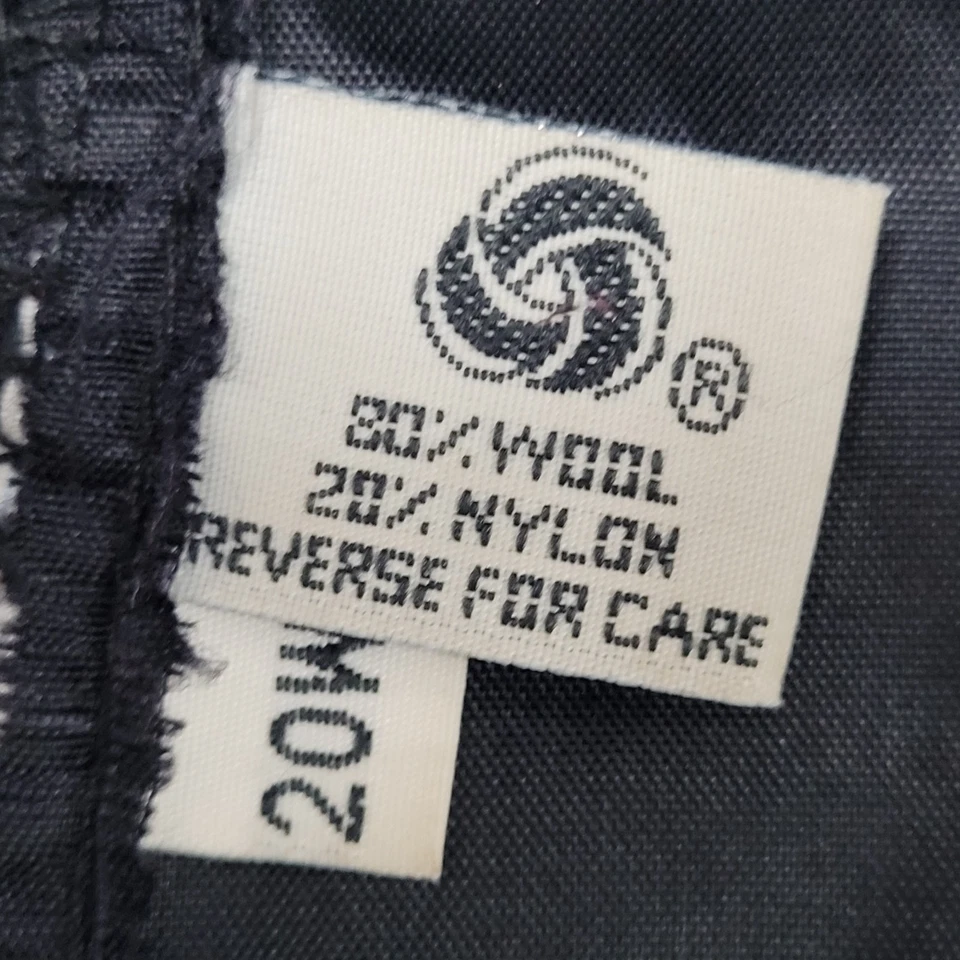 Casaco Herman Kay preto vermelho mistura de lã com capuz longo abotoado pesado 20W vintage - Imagem 4 de 4